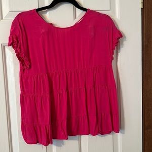 Hot pink blouse